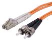 LC TO ST MULTIMODE DUPLEX ORANGE FIBER OPTIC CABLE