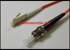 LC to ST Multimode Simplex 62.5 Fiber Optic Patch Cable