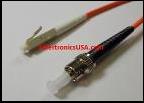 LC to ST Multimode Simplex 62.5 Fiber Optic Patch Cable